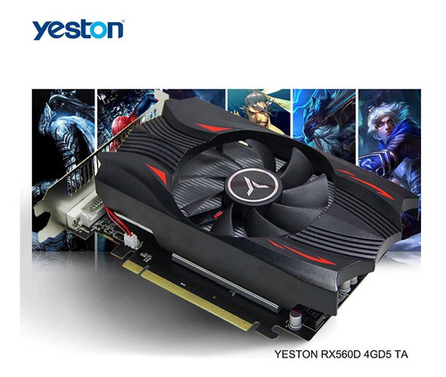 Yeston Radeon Rx 560d Gpu 4gb Gddr5 128 Bit Gaming Desktop