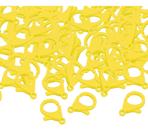 Clips De Encaixe De Plástico 100pcs Ganchos Da Amarelo