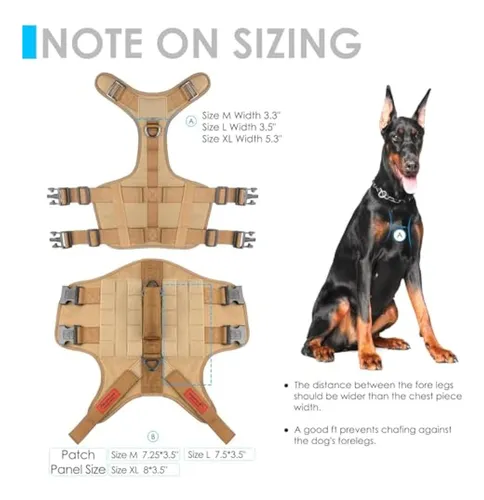Arnés Táctico Para Perro De Cuerpo Completo Para