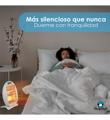Calefactor Calentador Eléctrico Portátil Calor Instantáneo Color Blanco