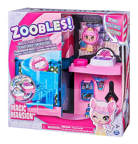 Brinquedo Playset Zoobles Mansao Magia Rodopio Sunny 2414