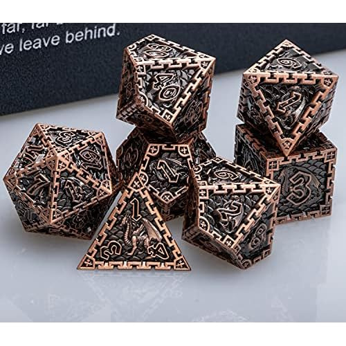 Dados De Metal D&d Dungeons And Dragons Juego De Dados ...
