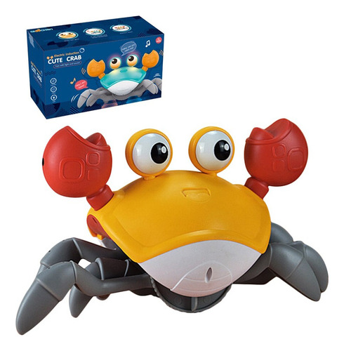 Tummy Time Escape Crab, Educativo, Con Carga Usb, Para Bebés