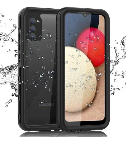 Funda Impermeable Para Samsung Galaxy A02s Con Protector De