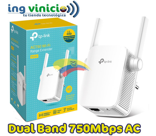 Repetidor Wireless Ac750 Tp-link Re205 Dual Band 2 Antenas