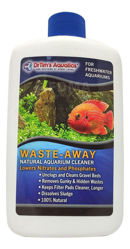 Dr Tims Aquatics Waste-away 240ml Remove Impurezas Água Doce