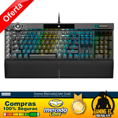 Teclado Gaming Óptico-mecánico Corsair K100 Rgb