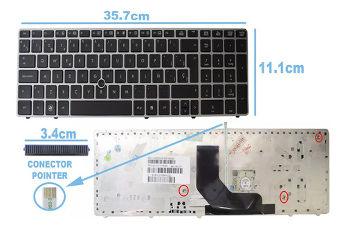 Teclado Hp Elitebook 8560p Probook 6560b 6565b 550112n00-035