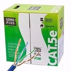 Imagen 3 de 10 de Cable Utp Soho Plus Azul Interior X305mts Cat 5e Furukawa