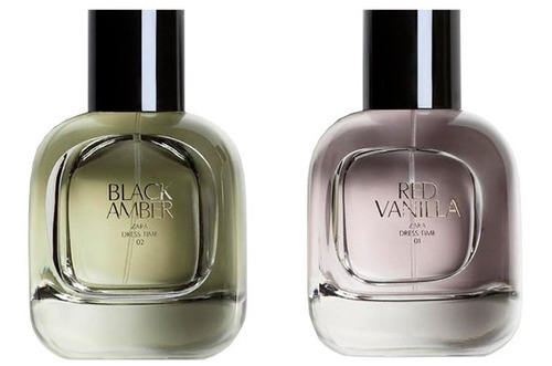 Imagen 3 de 5 de Perfumes Importado Zara Red Vanilla & Black Amber Edt 2x90ml