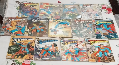 Antiguo Lote De Historietas Comics De Superman X 13 (Usado)