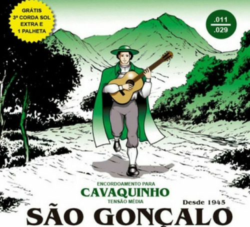 Imagem 2 de 5 de Encordoamento De Cavaquinho São Gonçalo.