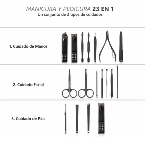 Set De Manicure Y Pedicure 23 En 1