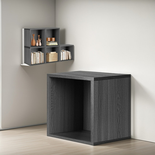 Librero Minimalista Para Decoración De Escritorio Color Negro