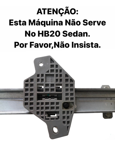 Máquina Vidro Com Motor Hb20 Hatch 2012-2019 Tras.direito