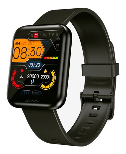 Smartwatch Lenovo E1 Max Black Color De La Caja Negro