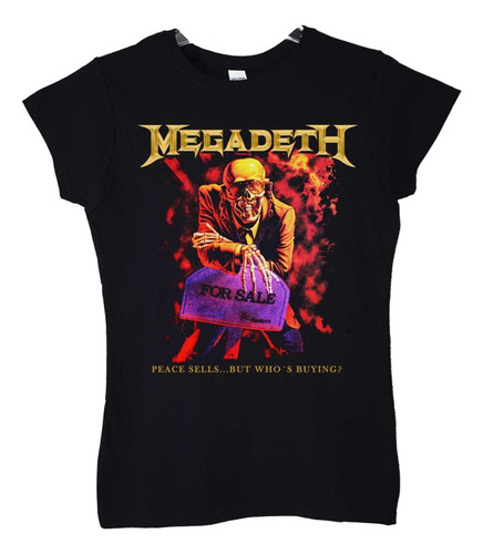 Polera Mujer Megadeth Peace Sells 2 Metal Abominatron