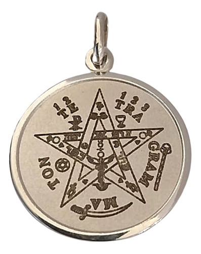 Medalla Tetragramaton 26mm De Plata Chiarezza Devoto