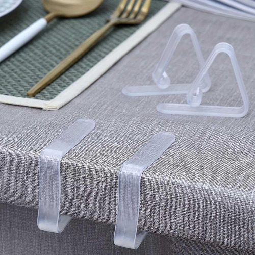 Janfeel Clips De Plástico Transparente Para Mantel, Clips De