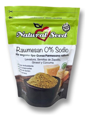 Rawmesan Light Mix Vegano Natural Seed Tipo Parmesano