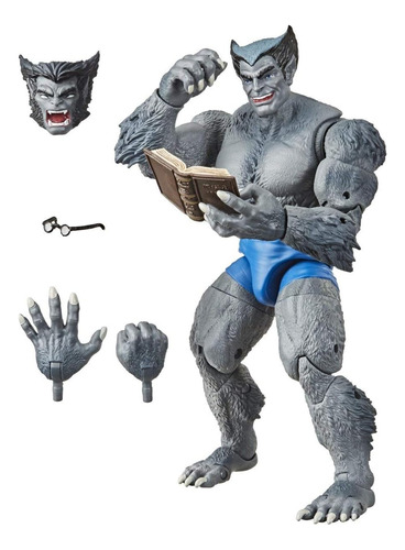 Marvel Legends X-men Beast (gris) The Uncanny Retro Hasbro (Usado)