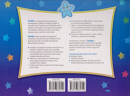 Twinkle 1 Students Book, De Jean Denise Salazar Wolfe. Editorial Avante, Tapa Blanda En Inglés, 2016