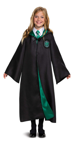 Accesorio De Disfraz, Bata Slytherin De Harry Potter Para Ni