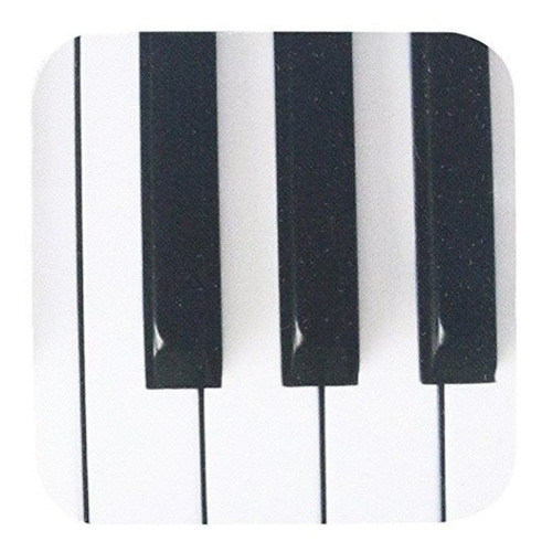 3drose Llc Piano Keys Coaster, Soft, Set Of 4