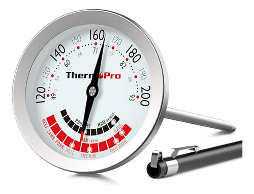 Termómetro De Carne Thermopro Apt200 Con Dial De 2 Pulgadas 