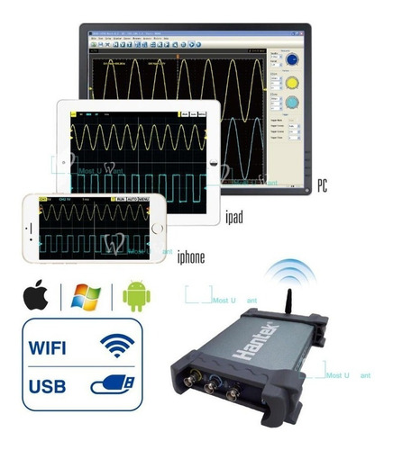 Osciloscopio Hantek Idso1070a 70mhz Wi-fi Pc-android-apple