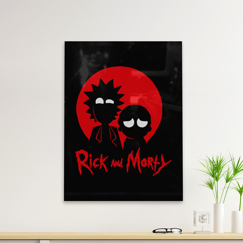 Cuadro Deco Rick Y Morty Red (d1660 Boleto.store)