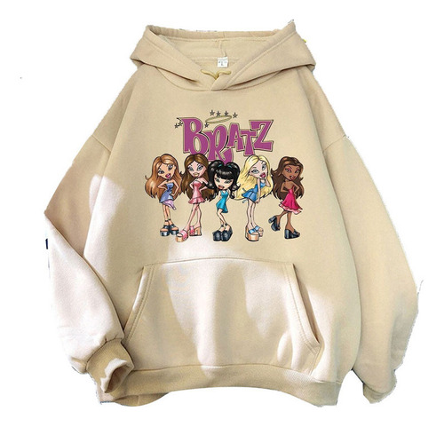 Sudadera Con Capucha Bratz Con Estampado Kawaii Para