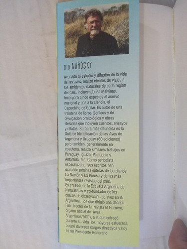 Aves De Cordoba Y Centro De Argentina Tito Narosky Libro
