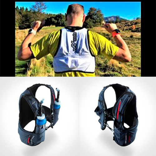 Imagen 3 de 10 de Chaleco Hidratacion Running Simer 7 Litros Weis Trail Correr
