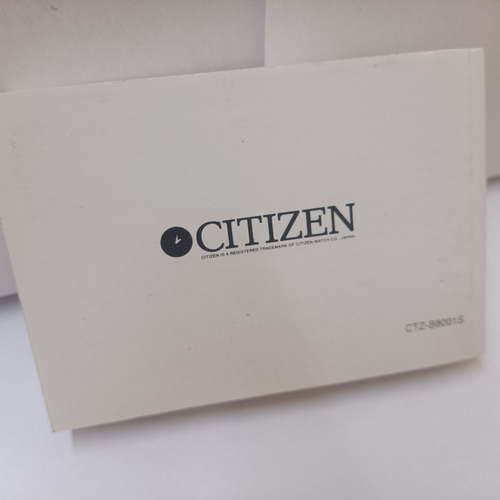 Manual E Certificado Citizen Aqualand Eco Drive Calibre B74 (Usado)