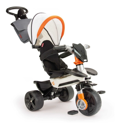 Sport Baby 3 N 1 Triciclo, Carreola Y Carro Impulsado Injusa Color Negro