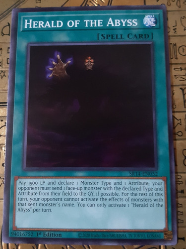 Herald Of The Abyss Yugioh Common 