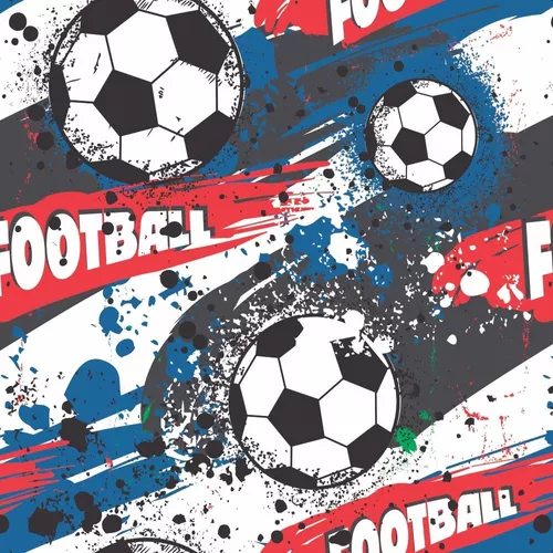 Papel De Parede Adesivo Futebol Bola Football Soccer 12M com o Melhor Preço  é no Zoom