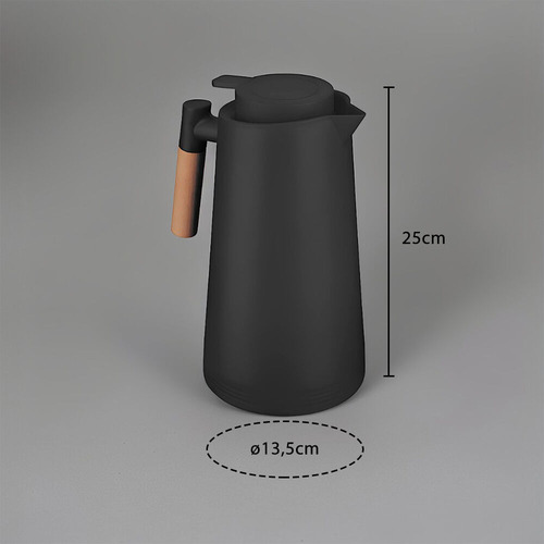 Garrafa Térmica Bule 1 Litro Parede Dupla Branca