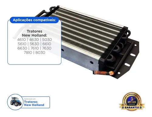 Radiador Óleo Aplicável Trator New Holland 8030 E8nn7a095ba