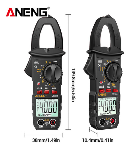 A Multímetro Digital Aneng St180 Pinza Meter