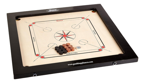 Tablero Carrom Surco Classic Tamaño Infantil Con Monedas Y D