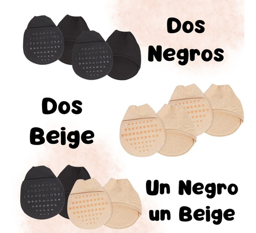 Calcetines Invisible Antideslizantes Punta Cubierta 2 Pares