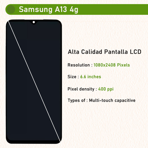 Pantalla Táctil Lcd Para Samsung A13 4g Sm-a135f, Sm-a135m, Sm-a135u Jzahin