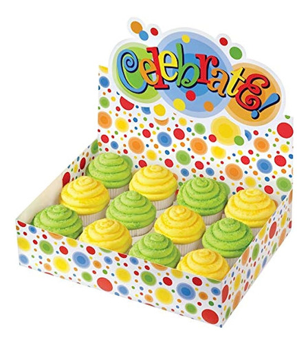 Wilton 4151688 1pack Cupcake Bakery Box Circles
