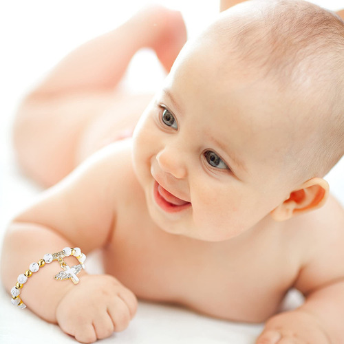 20pzs Recuerdos Para Obsequios Bautizo Con Pulseras De Cruzi