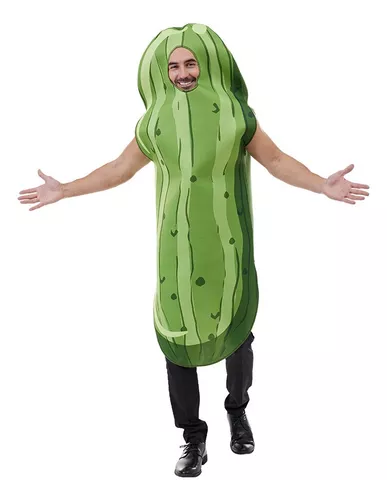 Fantasia adulto masculino traje pepino Carnaval halloween