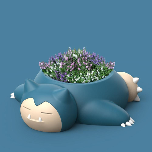 Maceta Snorlax 2 Diseños Personalizados Impreso En 3d