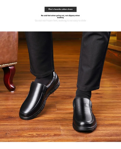 Zapatos Sin Cordones Booker Lion De Piel Con Forro Polar Par