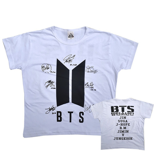 Kit10 Camisa Kpop Camiseta Bts Todos Os Integrantes 100% ALG